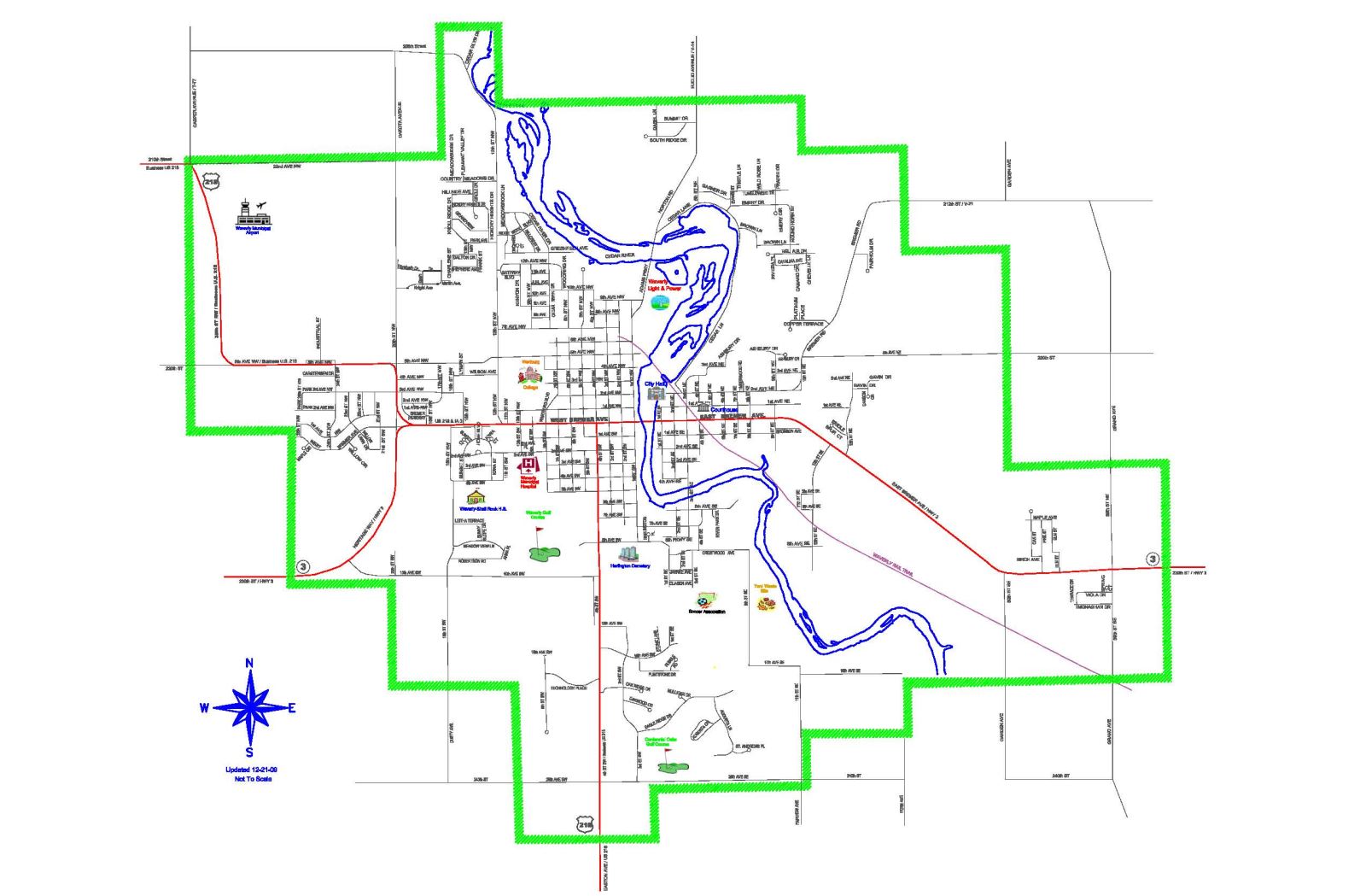 Waverly Street Map - The City of Waverly